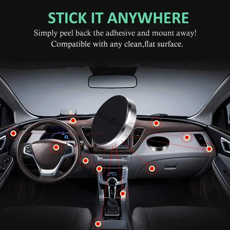 Magnetic Car Phone Holder – Dashboard & Wall Mount