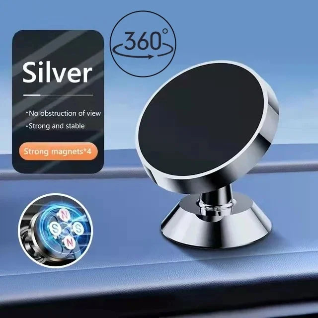 Magnetic Car Phone Holder – Dashboard & Wall Mount