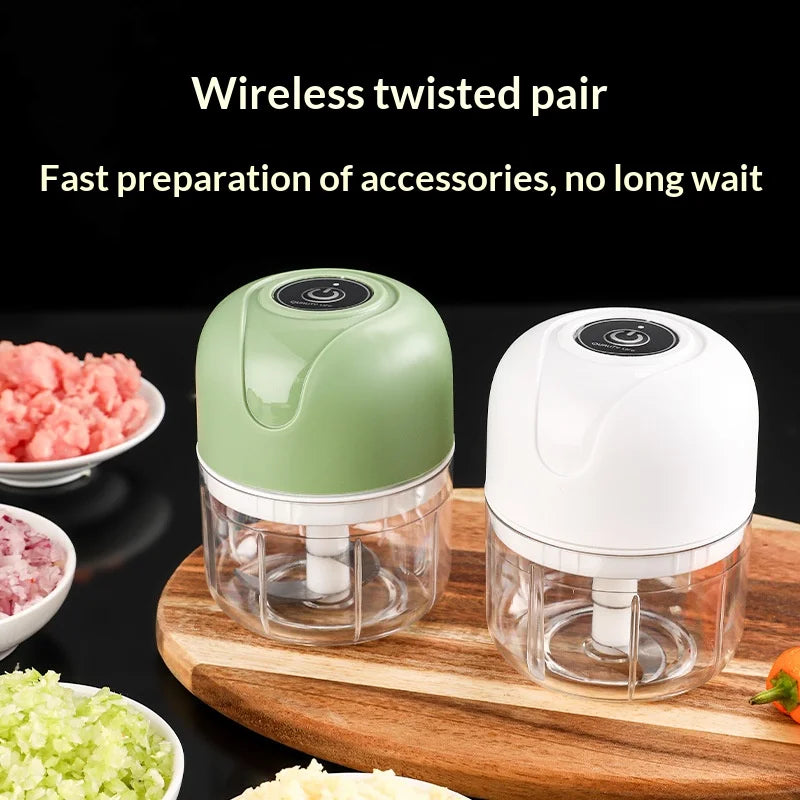 Electric Mini Garlic Crusher & Baby Food Blender
