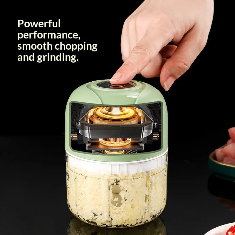 Electric Mini Garlic Crusher & Baby Food Blender