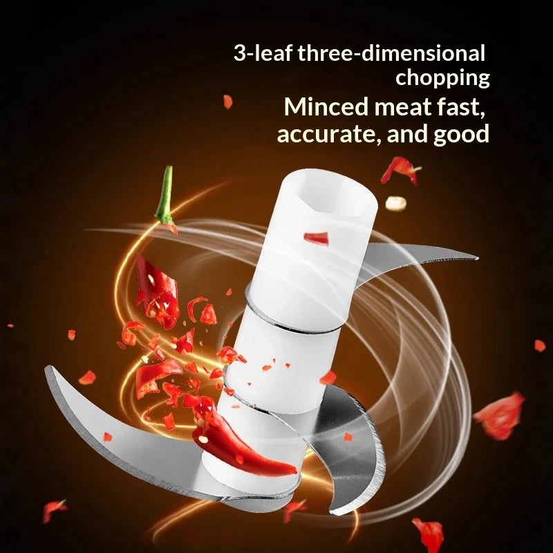 Electric Mini Garlic Crusher & Baby Food Blender