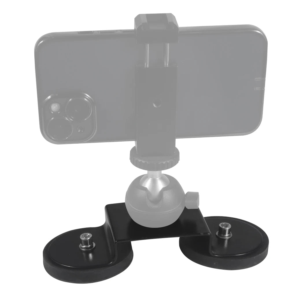 D43 D66 D88mm Magnet Magnetic Base Car Mount LED Light Phone Holder DSLR Camera Stand SUV Offroad Bracket 1/4' Ball Head Adapter