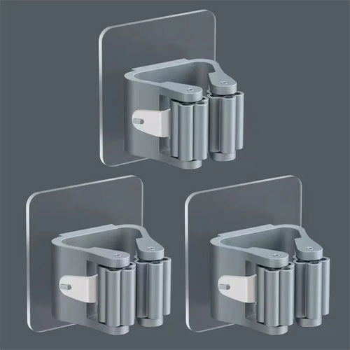 Adhesive Wall Hanging Hook - Mop and Broom Organizer