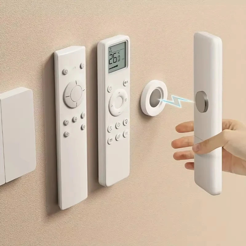 No-Drill Magnetic Remote Control Holder – Wall Mount (3/6pcs)