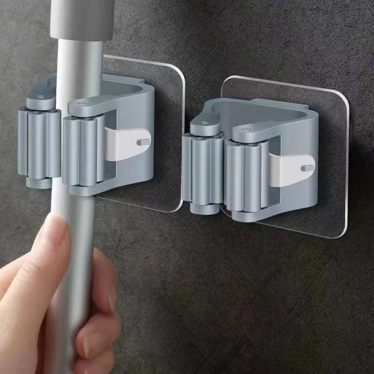 Adhesive Wall Hanging Hook - Mop and Broom Organizer