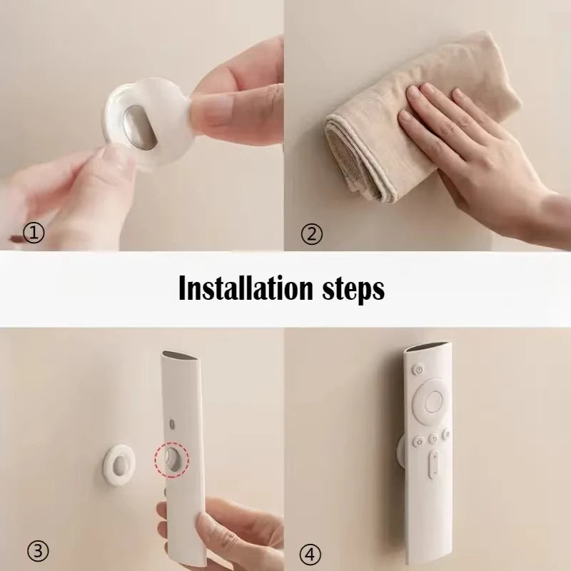No-Drill Magnetic Remote Control Holder – Wall Mount (3/6pcs)