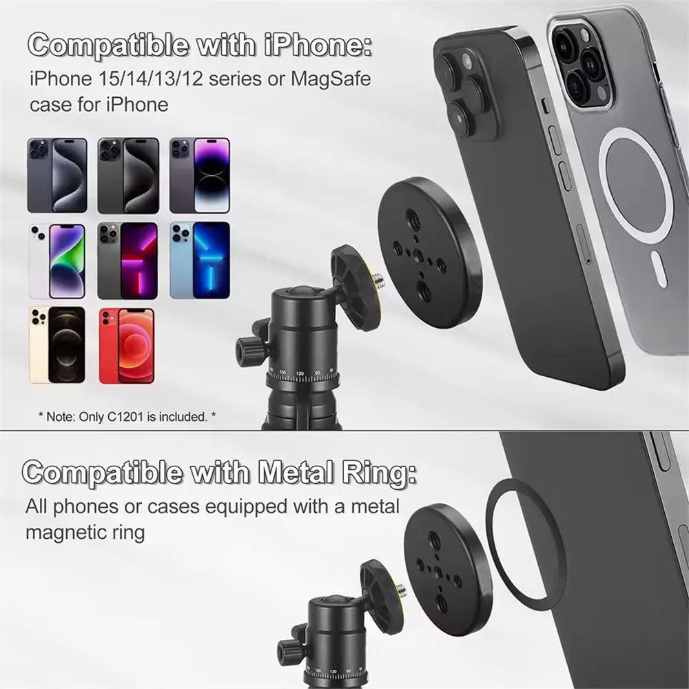 MagSafe Tripod Mount Adapter – 1/4'' & 3/8'' Arri Holes